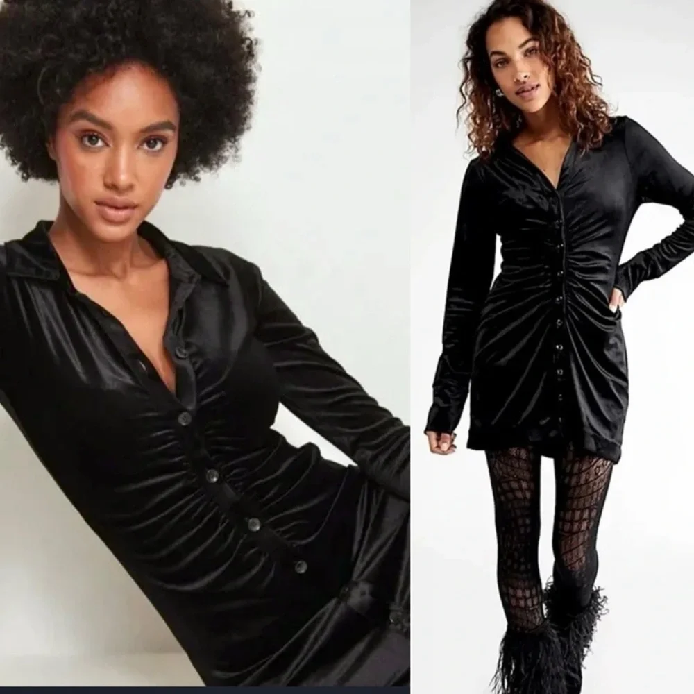 New Free People Velour Dress